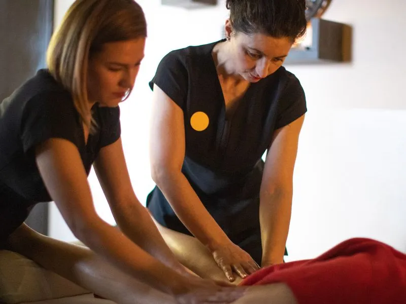 Image of oil being poured onto hand