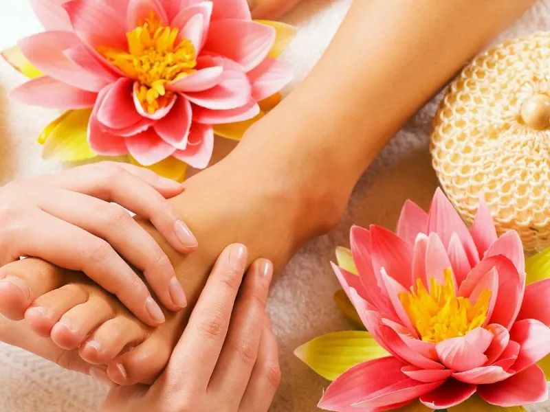 Image of oil being poured onto hand