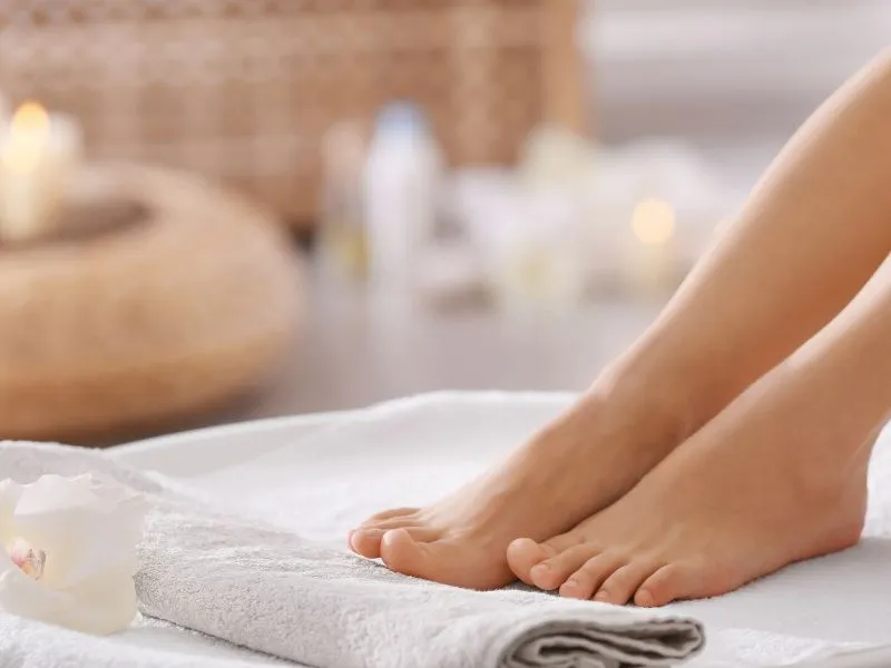 Image of oil being poured onto hand