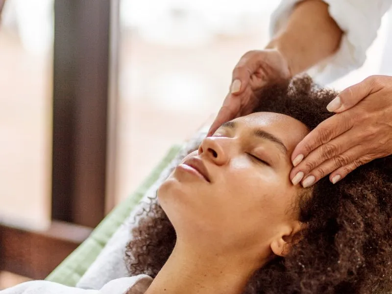 Image of oil being poured onto hand